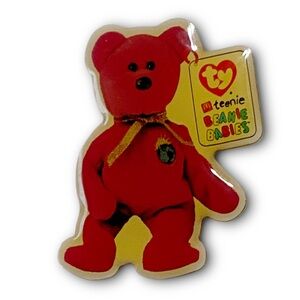 McDonald’s Pin Collectible Millennium the Bear 2000 TY Beanie Metal Lapel Pin